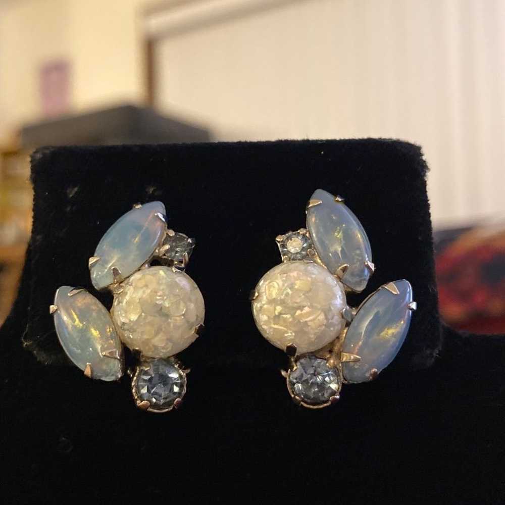 Vintage MCM Weiss Clip On Earrings - image 2