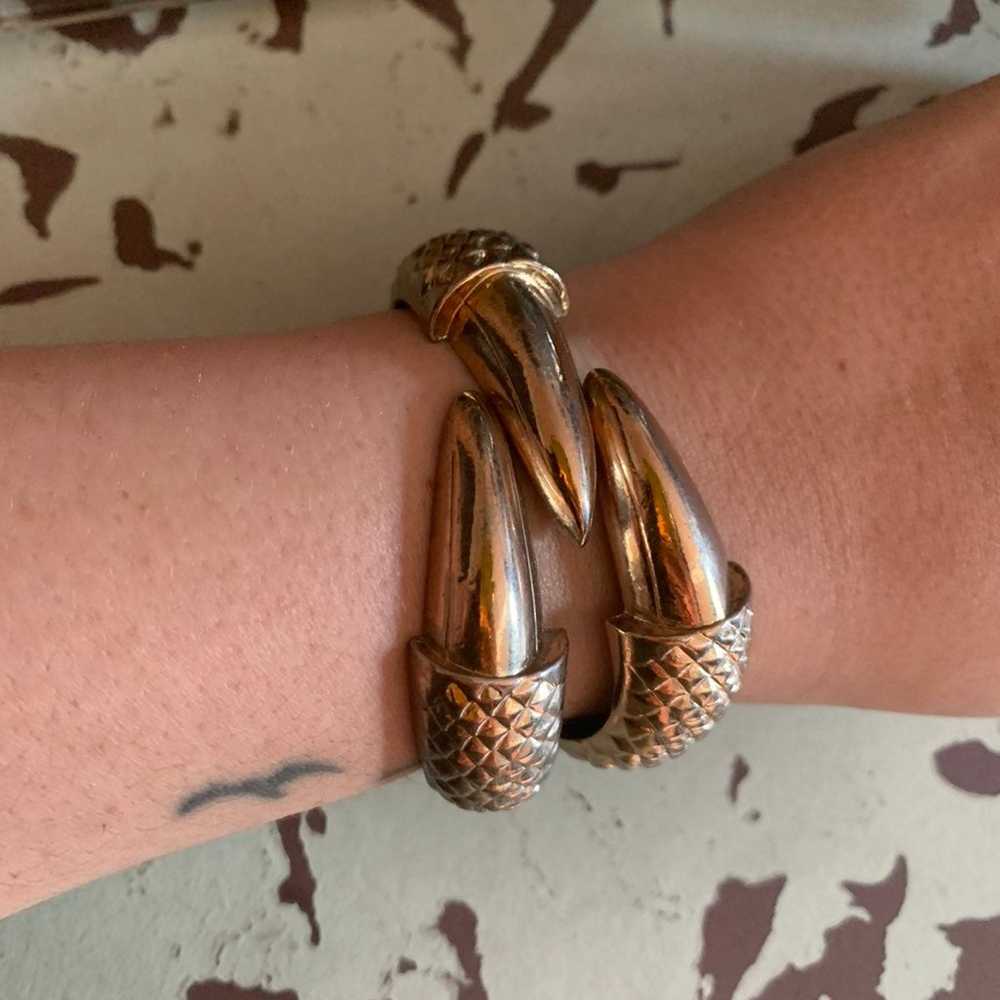 Vintage Gold Talon Bracelet - image 2