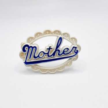 Vintage 40s Celluloid Mother Pin - image 1