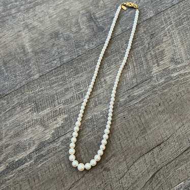 Vintage Napier White Faux Pearl Necklace - image 1