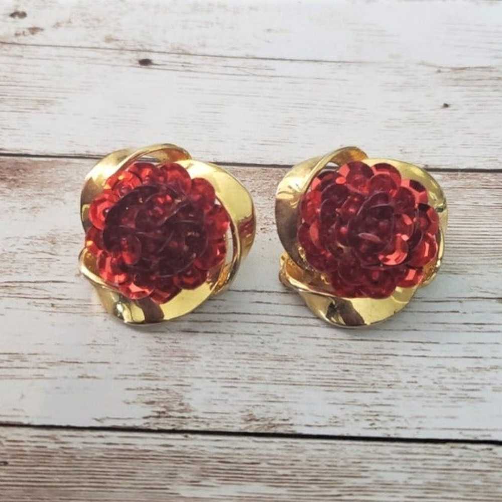 Vintage Clip On Earrings Stunning Large Statement… - image 1