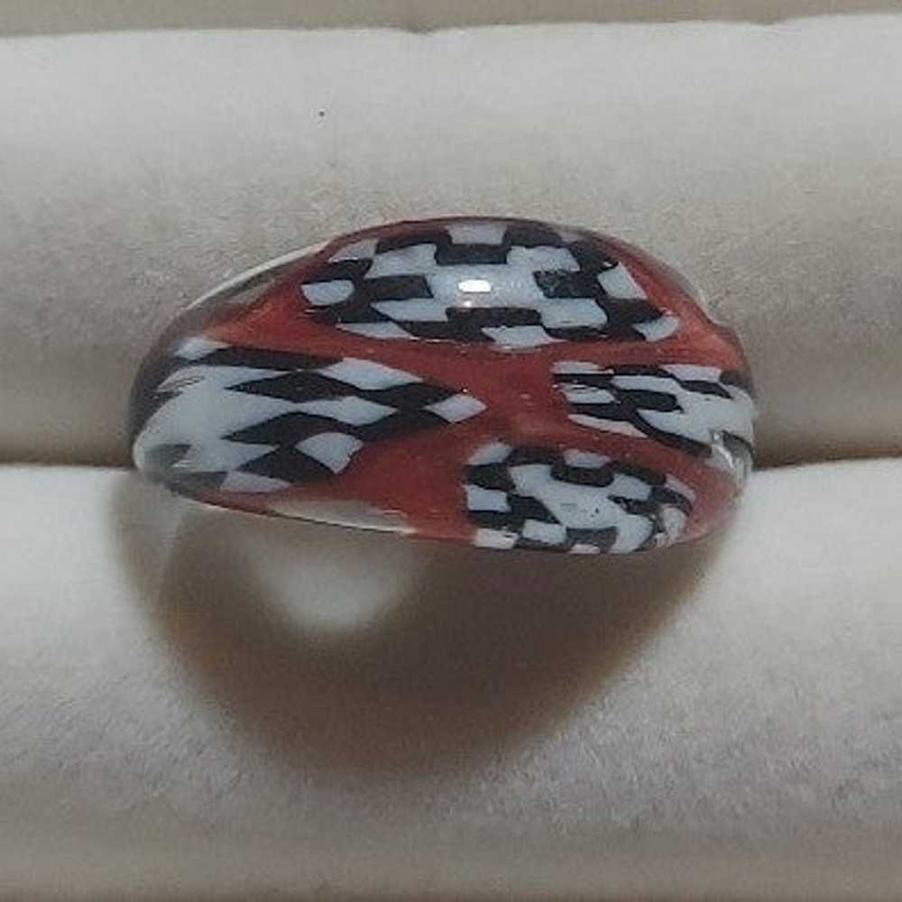 VINTAGE LUCITE/ RESIN RING - image 1