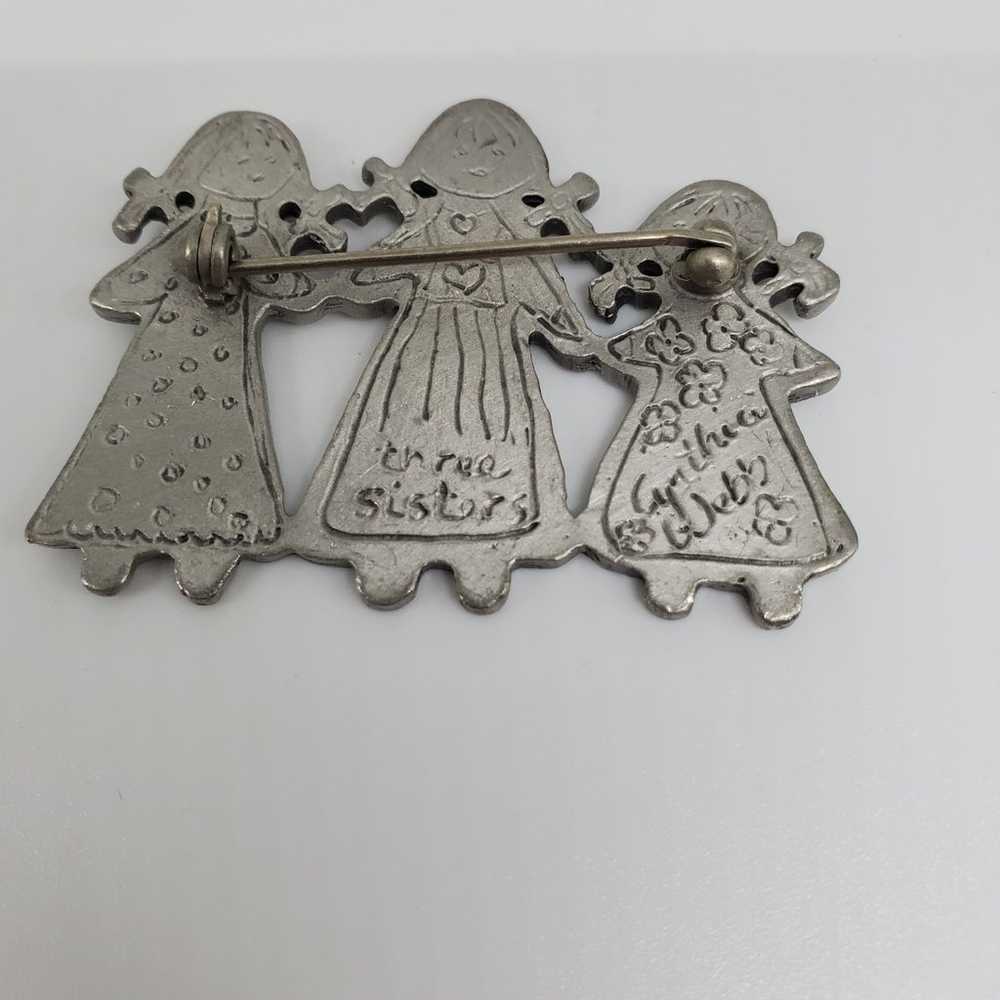 Vintage Cynthia Webb Three Sisters Brooch - image 2