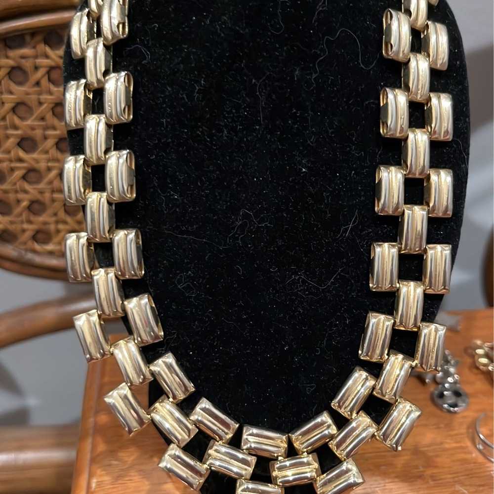 Vintage Gold Designer Choker - image 3