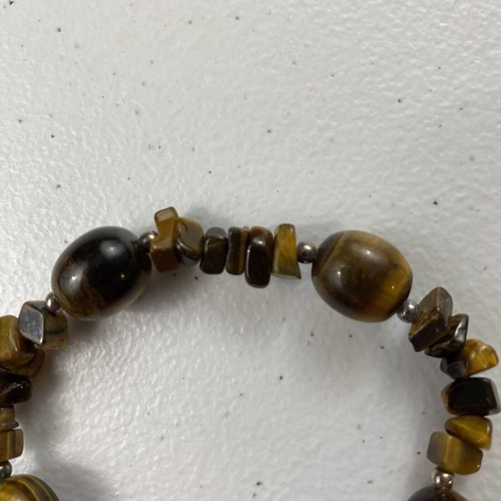 Vintage Tiger’s Eye Bead Stretch Women’s Bracelet - image 4