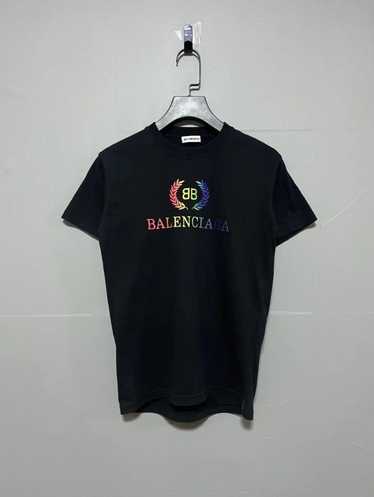 Balenciaga Balenciaga Rainbow Wheat Ear Short Sle… - image 1