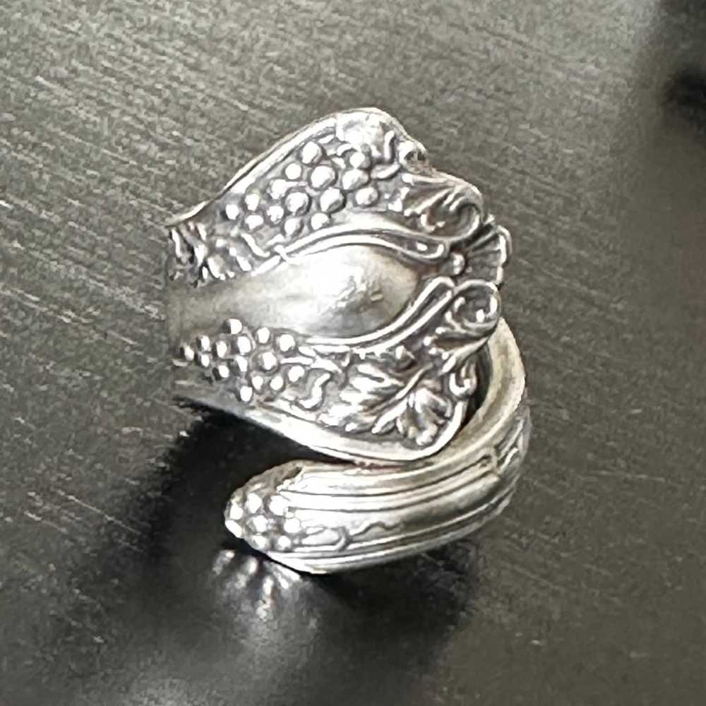 Antique Spoon Ring Size 7.5 - image 1