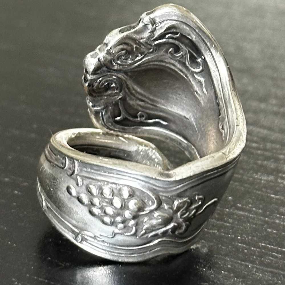 Antique Spoon Ring Size 7.5 - image 2