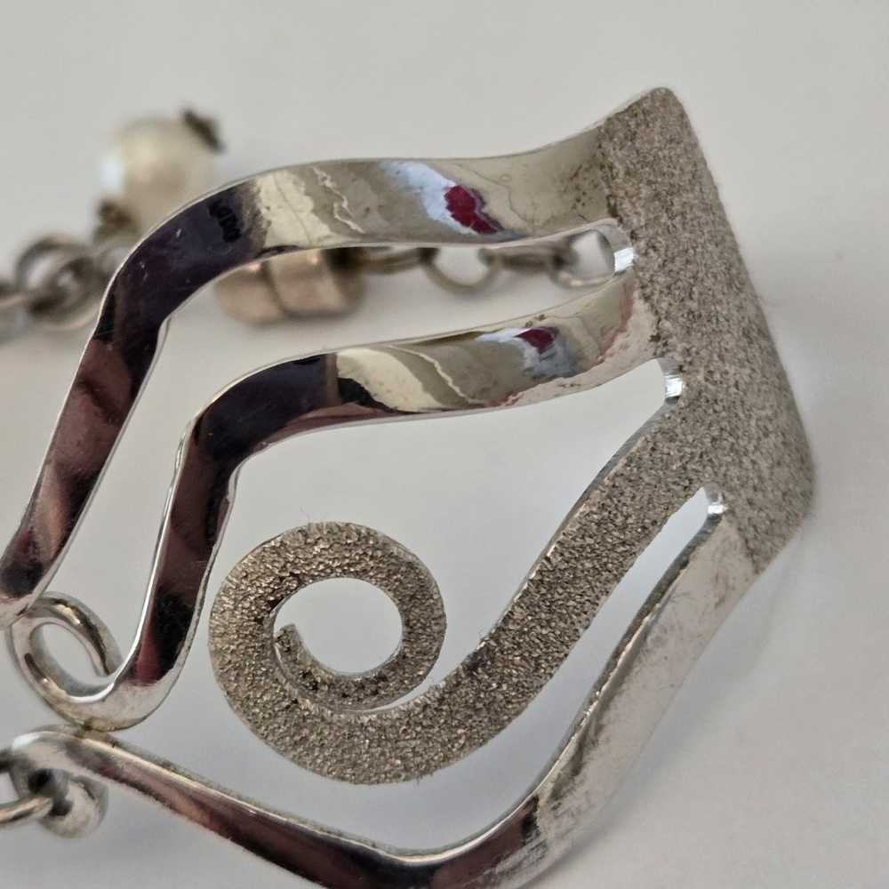 Silver Plated Vintage Fork Bracelet - image 2