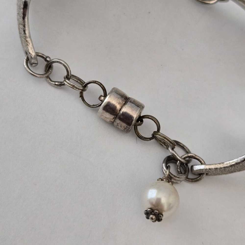 Silver Plated Vintage Fork Bracelet - image 4