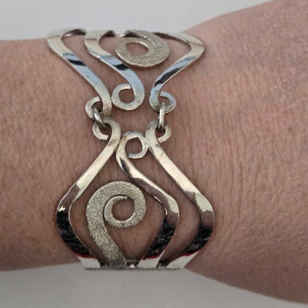 Silver Plated Vintage Fork Bracelet - image 6