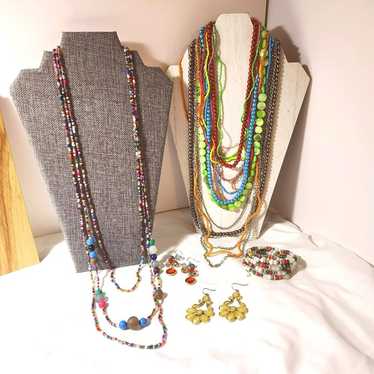 Vintage Boho Jewelry 5 Piece Lot - image 1