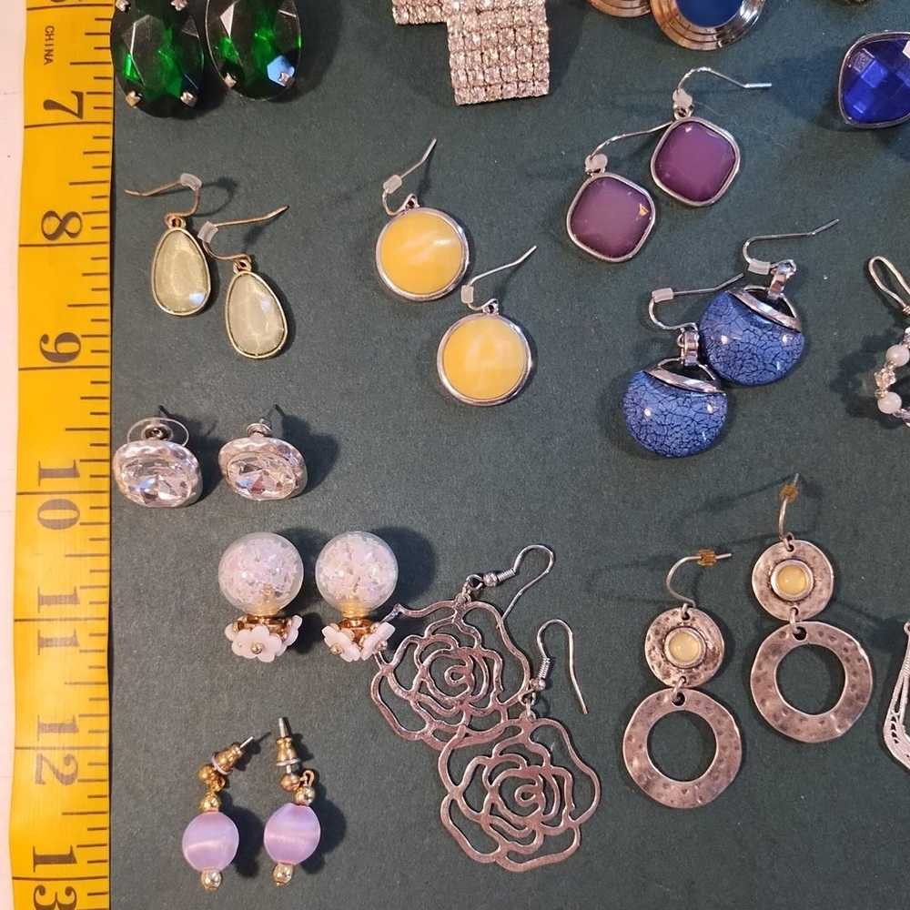 earring Lot 19 pairs variety - image 3