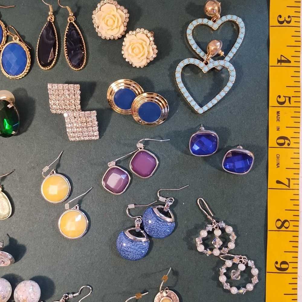 earring Lot 19 pairs variety - image 4