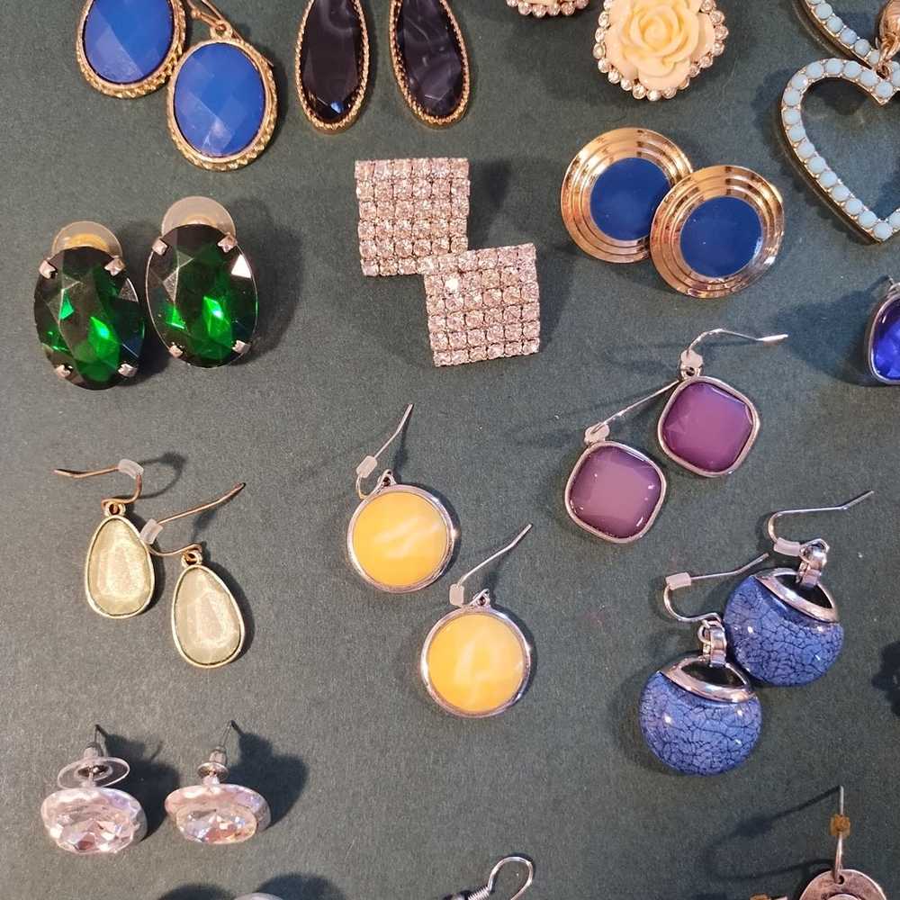 earring Lot 19 pairs variety - image 8