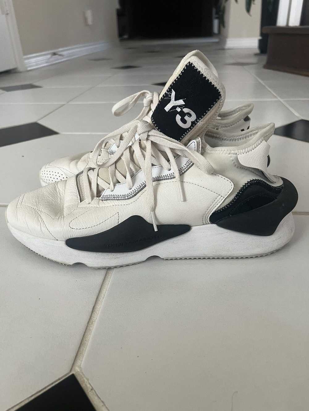 Y-3 Kaiwa Sneakers White Black - image 4