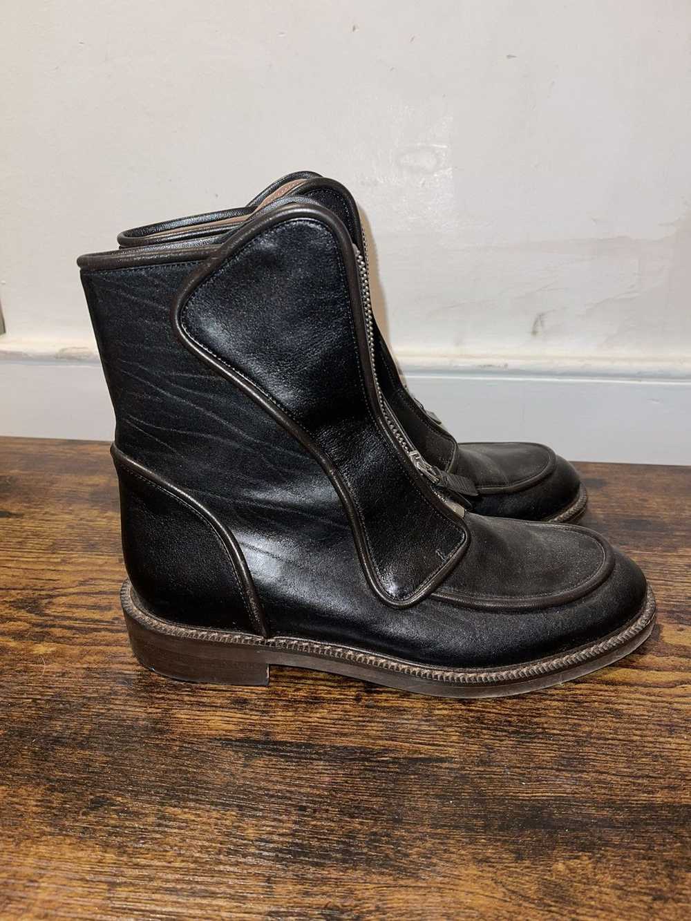 Marni MARNI zip-up Black Flat Leather Boots - image 5