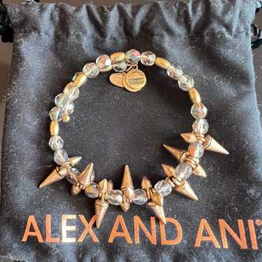 Alex and Ani Gold Spike Bangle