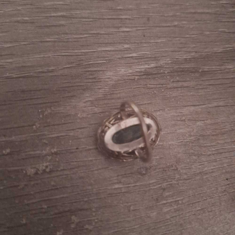 .925 sterling Silver Vintage Ring - image 2