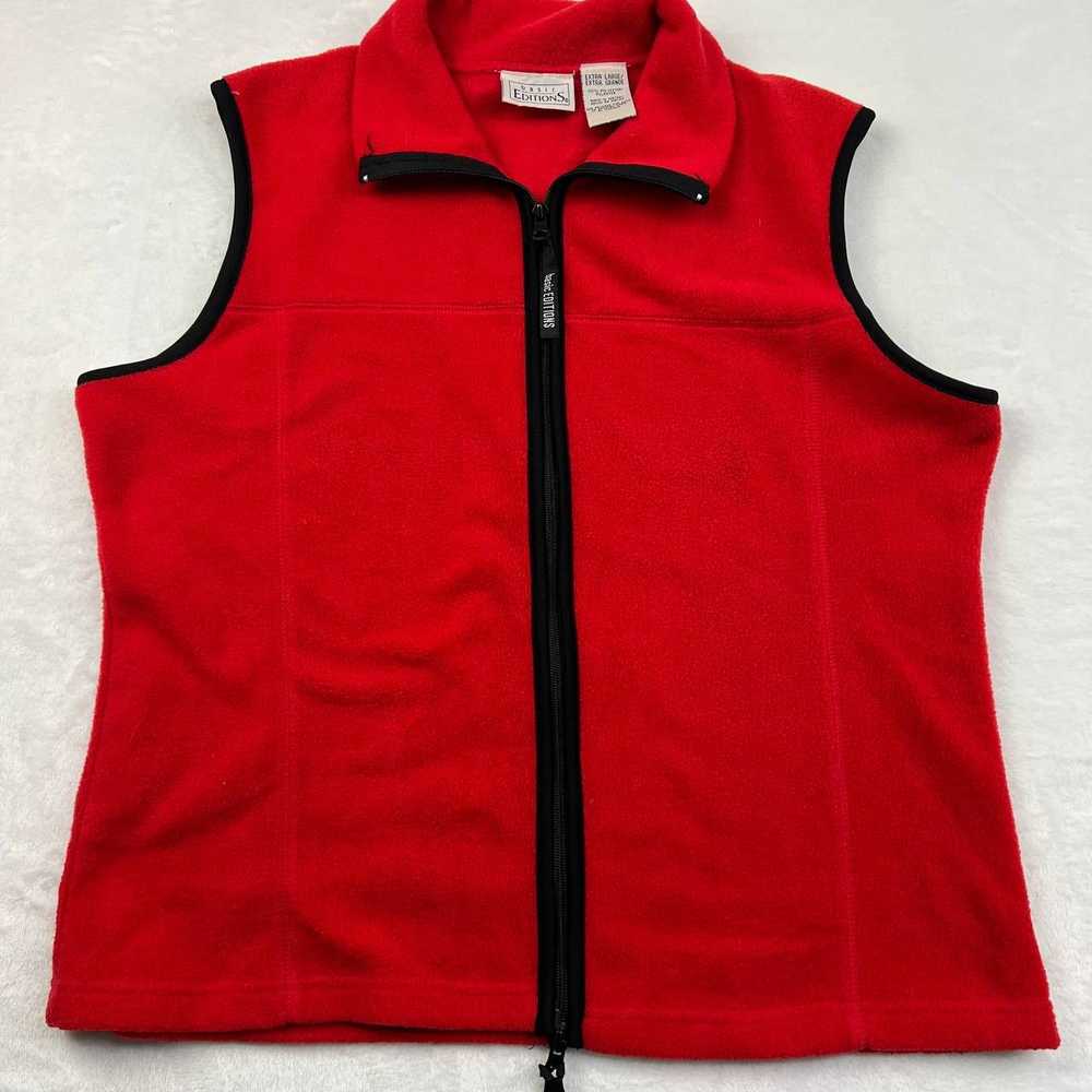 Basic Editions Vintage Basic Editions Fleece Vest… - image 1