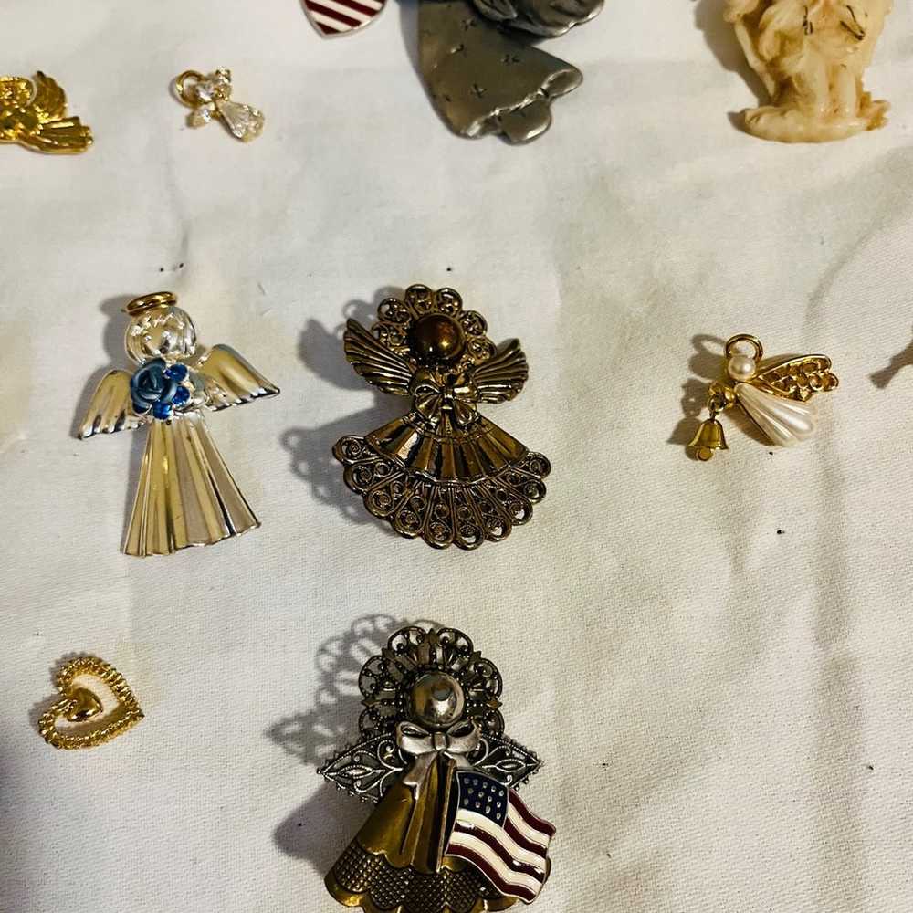 Vintage Angel Pin/Brooches Lot - image 12