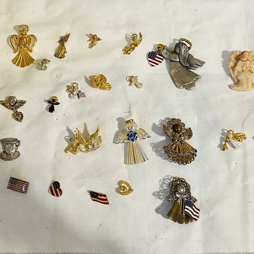 Vintage Angel Pin/Brooches Lot - image 1