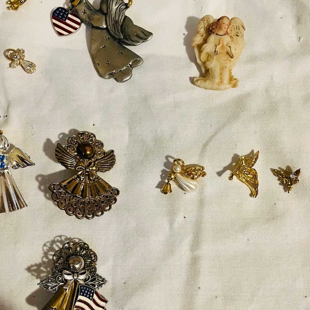 Vintage Angel Pin/Brooches Lot - image 2