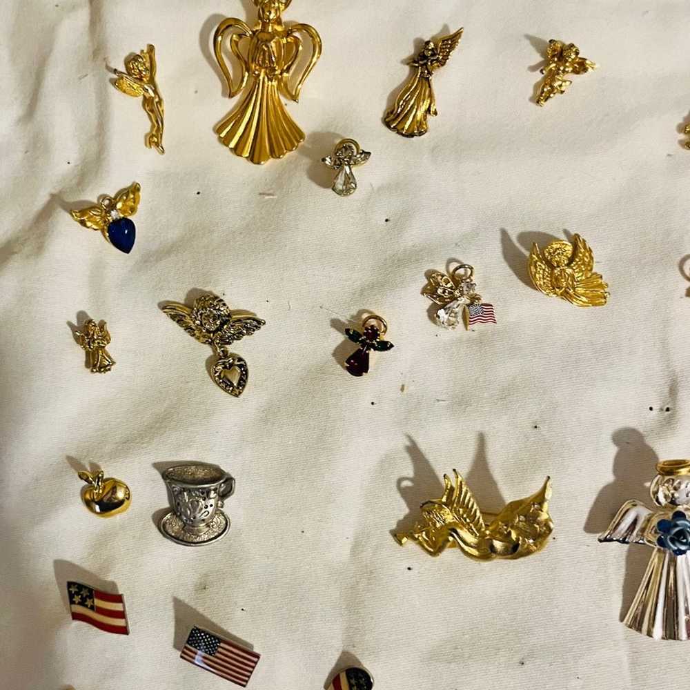 Vintage Angel Pin/Brooches Lot - image 5