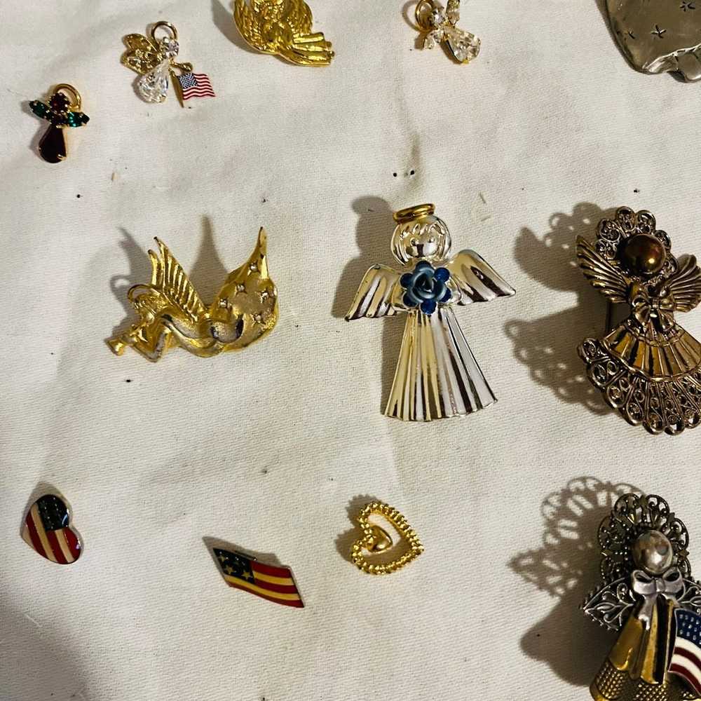 Vintage Angel Pin/Brooches Lot - image 8