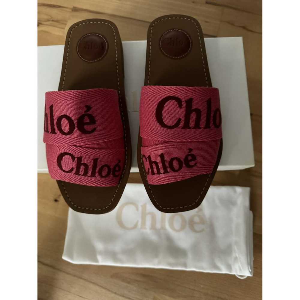 Chloé Woody cloth mules - image 3