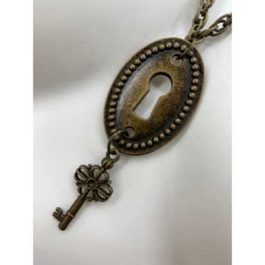 Vintage Lock and Key Style Necklace Lock and Key … - image 1