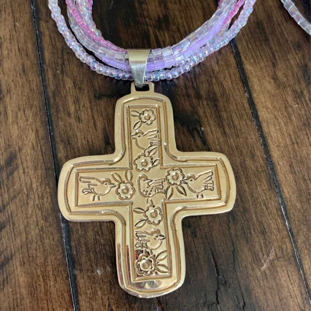 Necklace and cross pendant - image 1