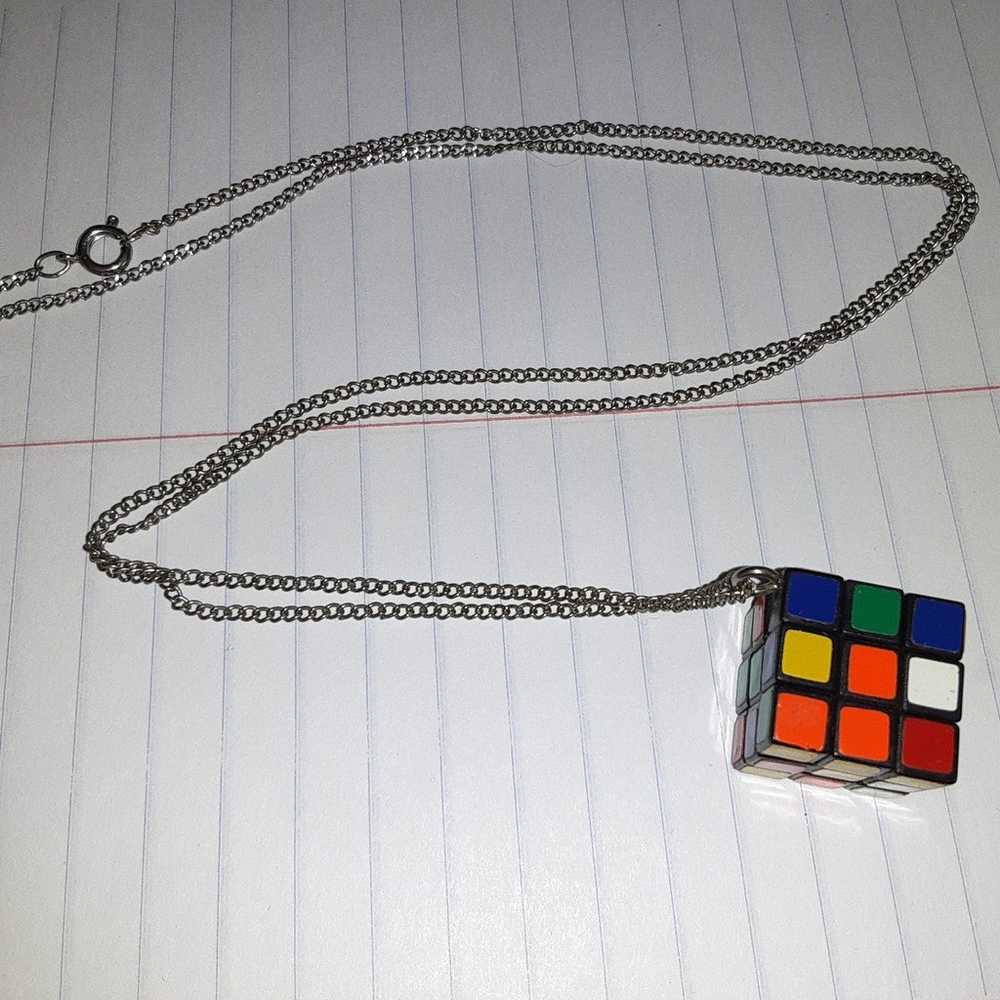 retro vintage collectible working rubiks cube nec… - image 2