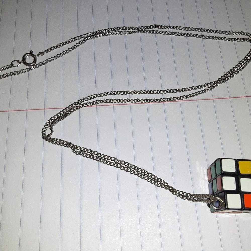 retro vintage collectible working rubiks cube nec… - image 3