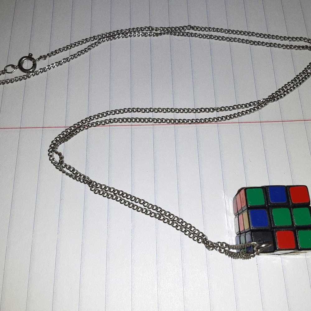 retro vintage collectible working rubiks cube nec… - image 5