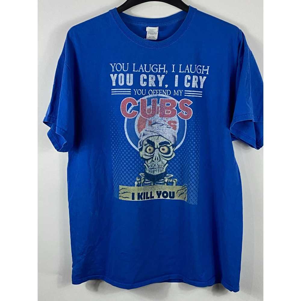 Gildan VTG Gildan Rare Chicago Cubs "You Laugh, I… - image 1