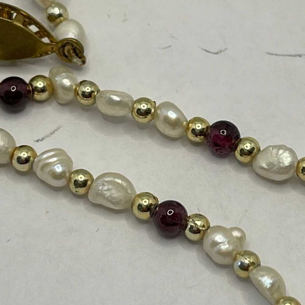 Vintage fresh water pearls necklace - image 10