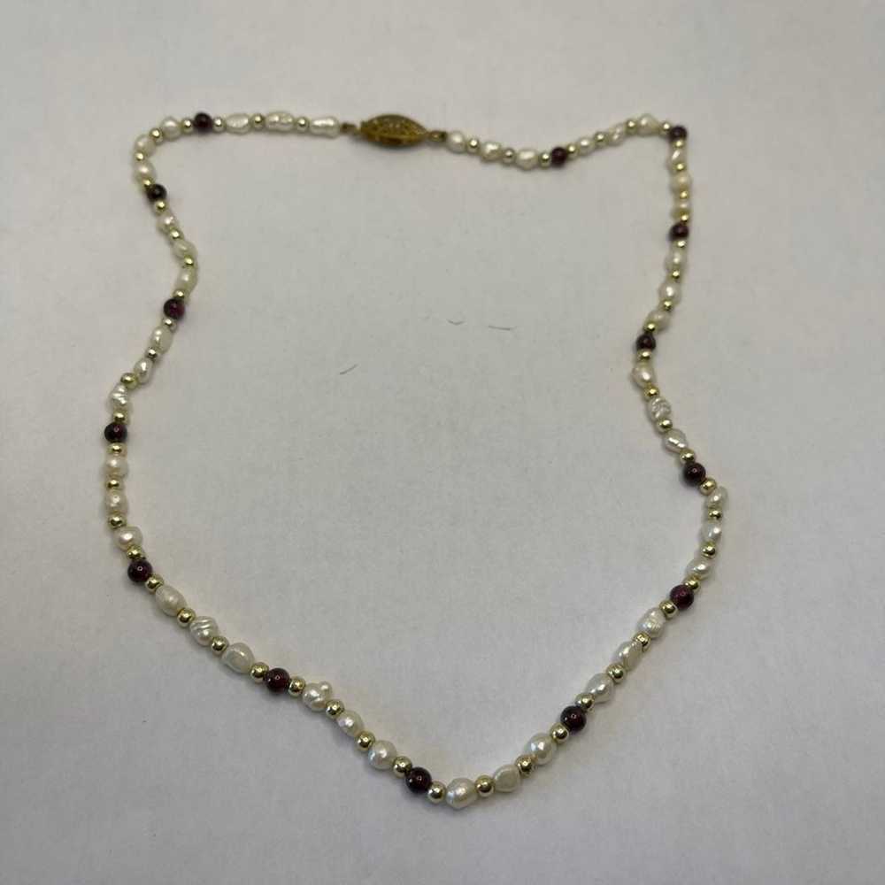 Vintage fresh water pearls necklace - image 4