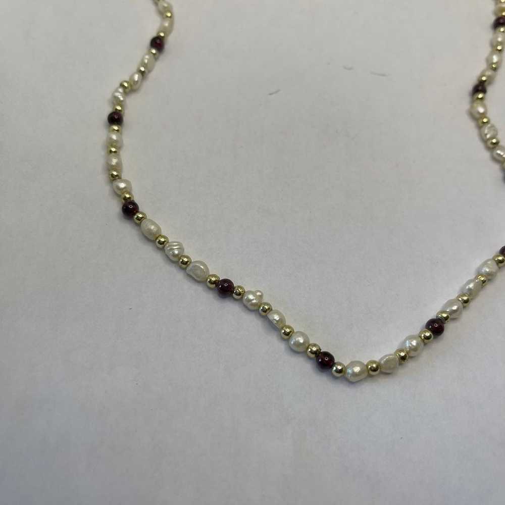 Vintage fresh water pearls necklace - image 5