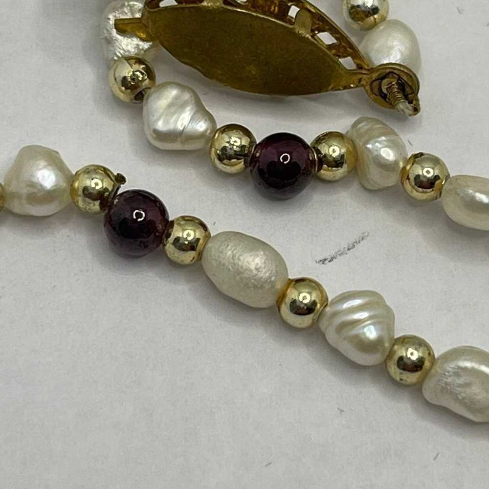 Vintage fresh water pearls necklace - image 8