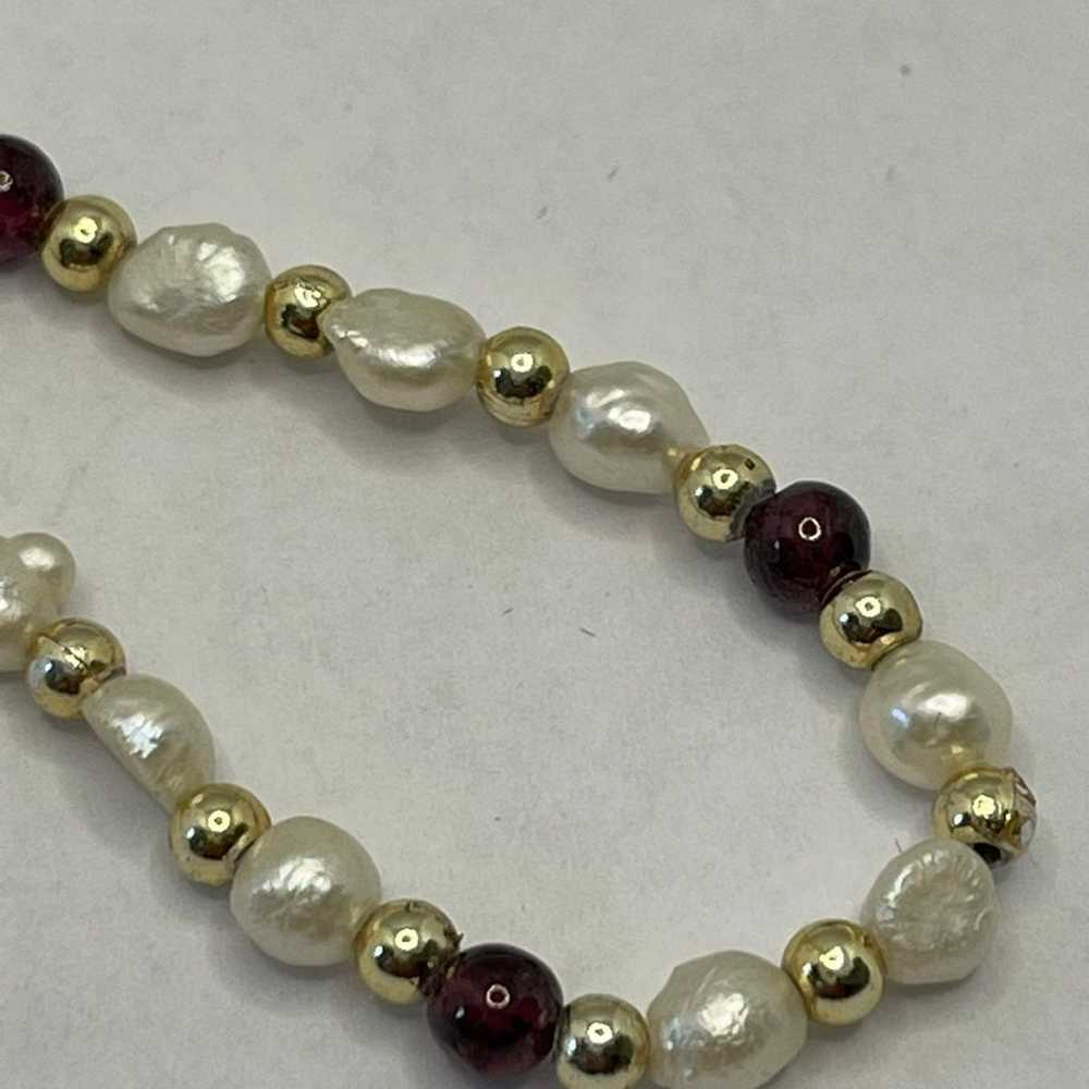 Vintage fresh water pearls necklace - image 9