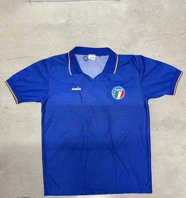 DIADORA イタリアサッカー審判協会支給品　ブルー XL Italy diadora soccer jersey - Gem