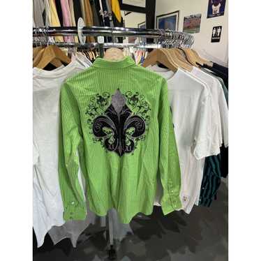 Vintage Vintage Y2K Lime Embroidered Rocker Grunge