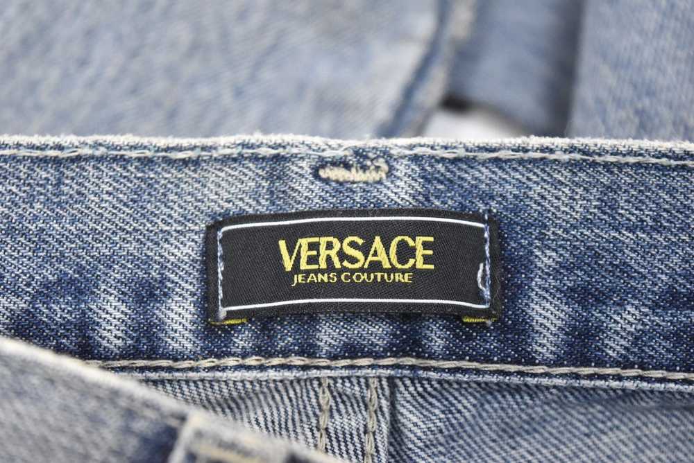 Distressed Denim × Versace ice bule damaged denim… - image 5