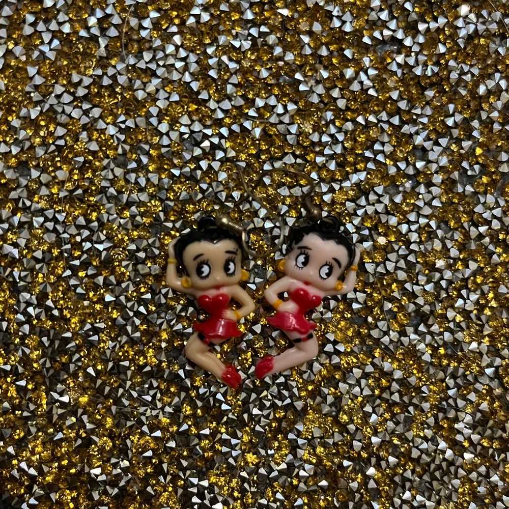 Vintage Betty Boop Earrings - image 2