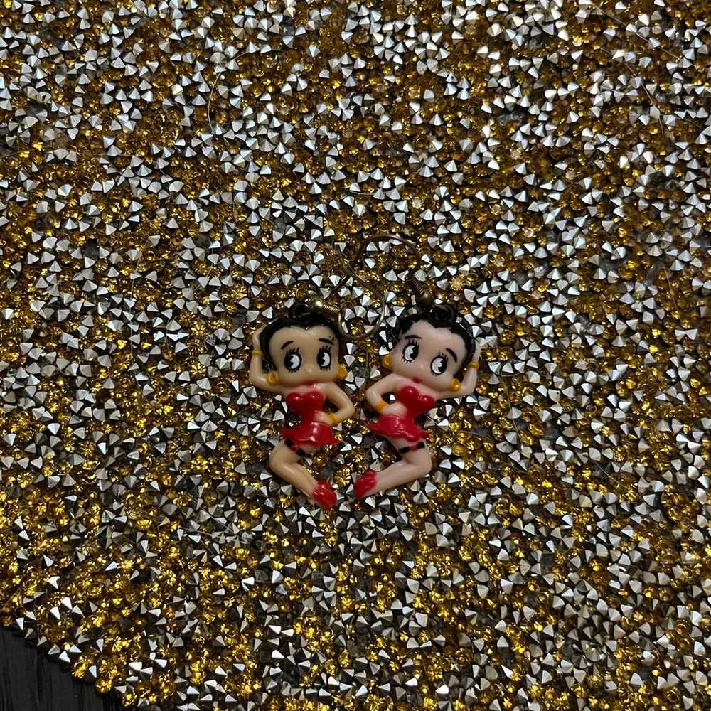 Vintage Betty Boop Earrings - image 3