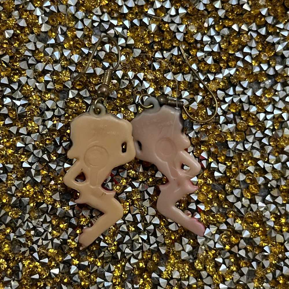 Vintage Betty Boop Earrings - image 4