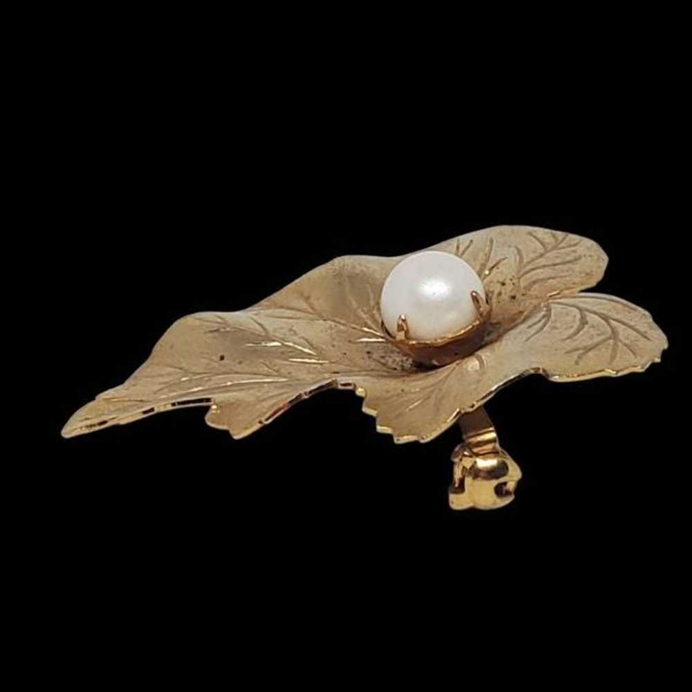 Vintage Sarah Coventry Gold Tone Simulated Pearl … - image 6