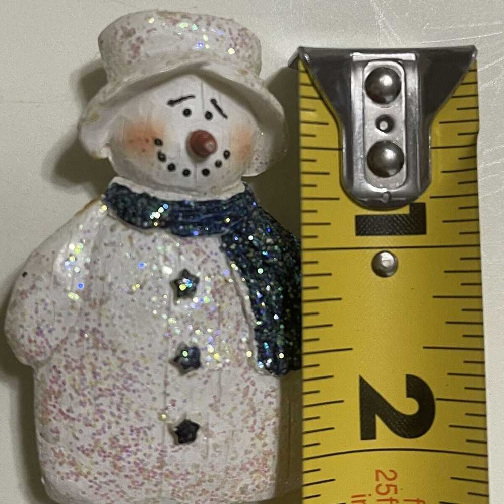 Vintage Snowman Handmade Christmas Pin Brooch Ado… - image 4