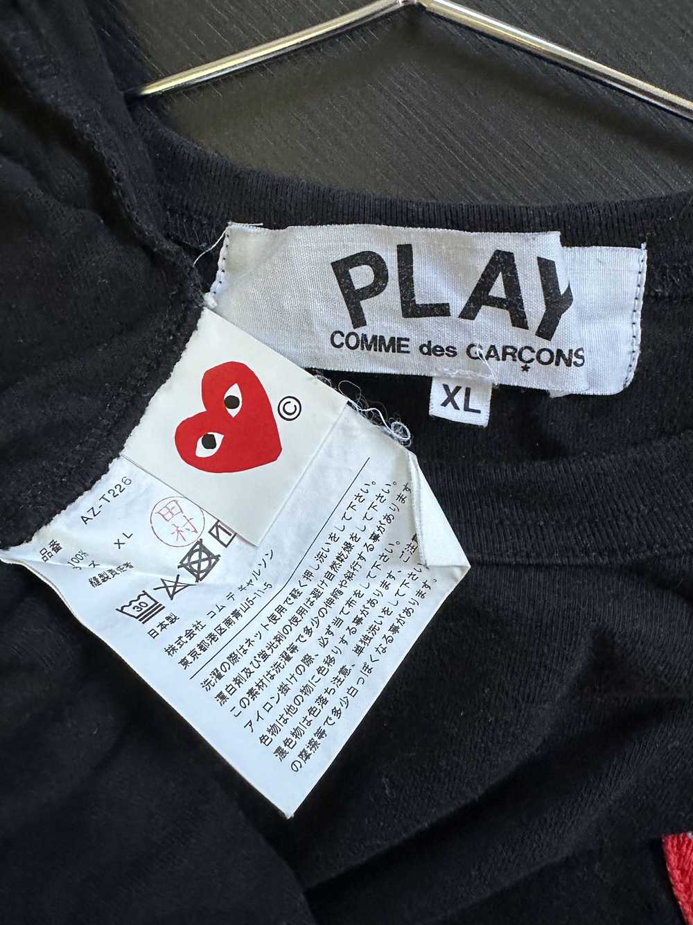 Comme Des Garcons Play Black Double Heart Comme D… - image 3